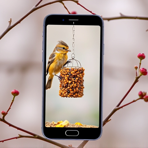 Mobile phone browsing bird seed deals