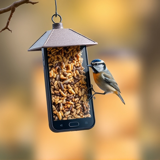 Mobile phone browsing bird seed deals