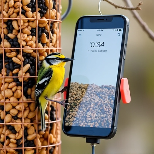 Mobile phone browsing bird seed deals