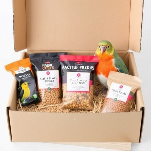 Monthly bird food subscription package