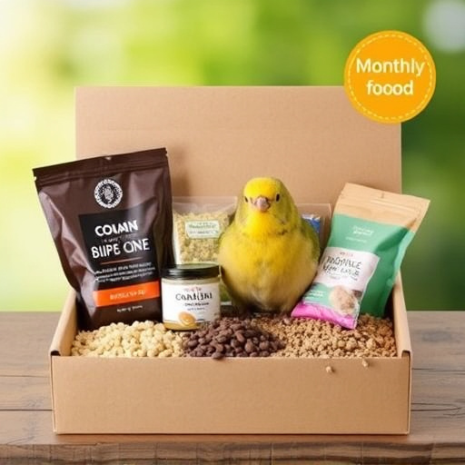 Monthly bird food subscription package