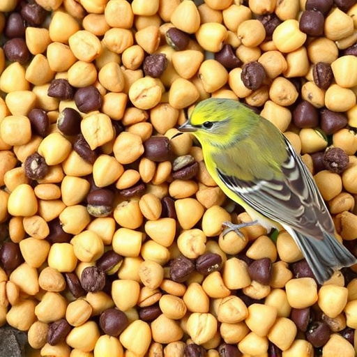 Natural bird food mix with sunflower hearts
