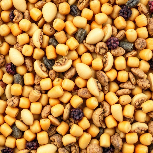 Natural bird food mix with sunflower hearts
