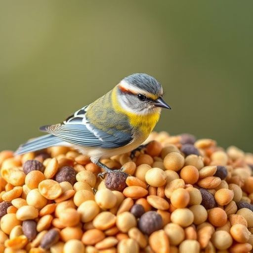 Natural bird food mix with sunflower hearts