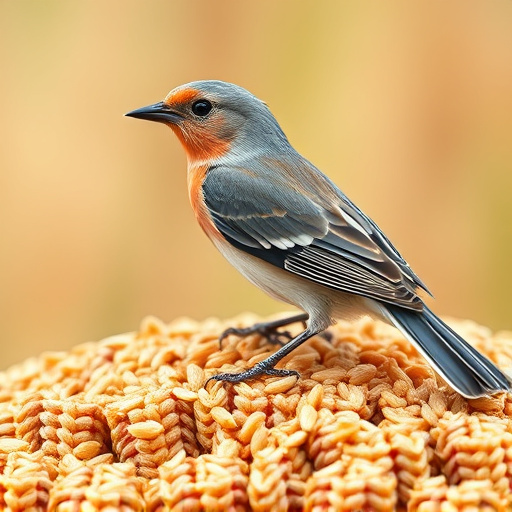 Natural bird seed without wheat grains