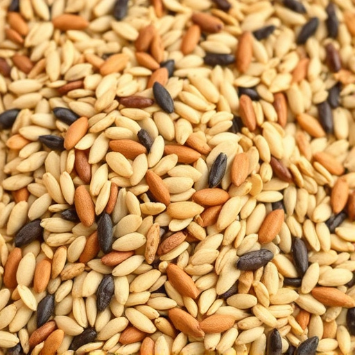 Natural seed mix for mess-free feeding
