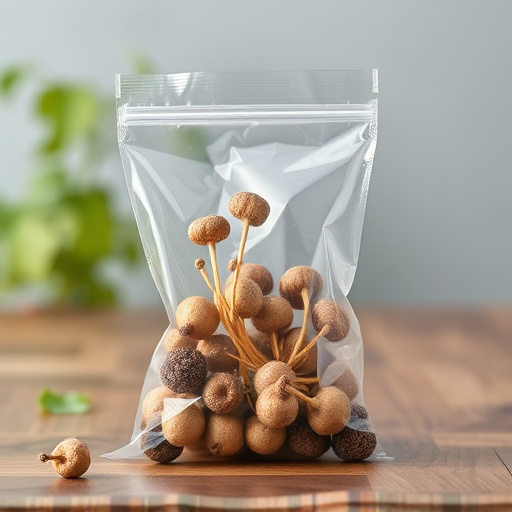 No-germ seeds in transparent bag