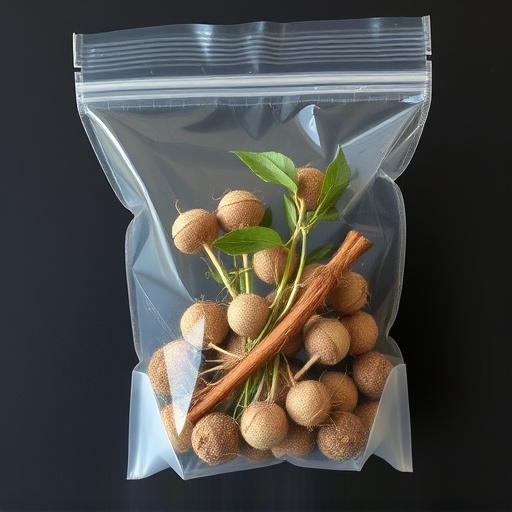 No-germ seeds in transparent bag