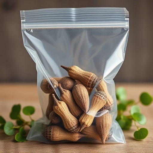 No-germ seeds in transparent bag
