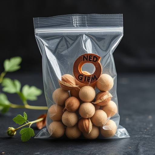 No-germ seeds in transparent bag