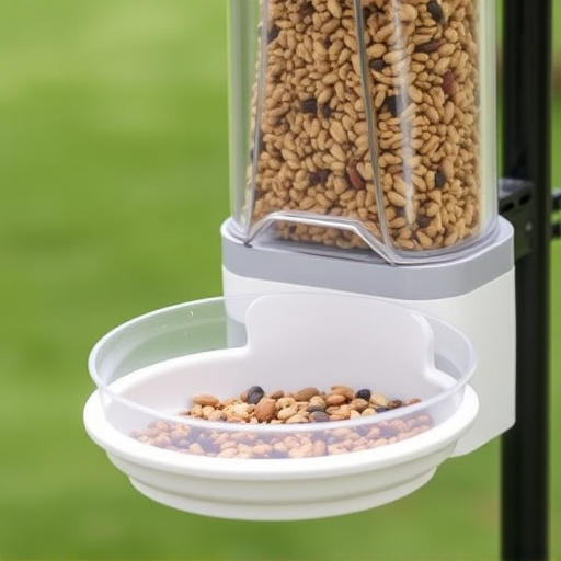 No-mess feeder with built-in seed guard
