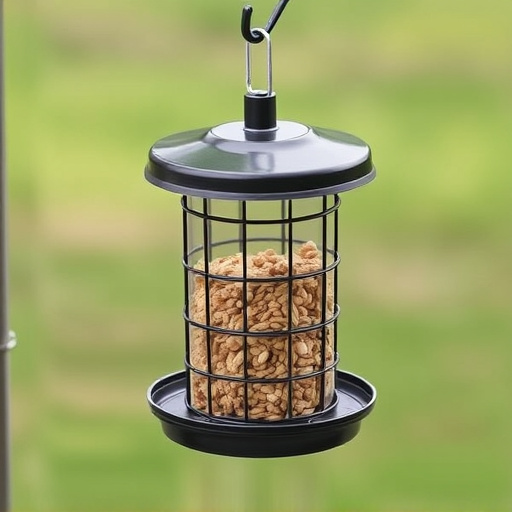 No-mess feeder with built-in seed guard