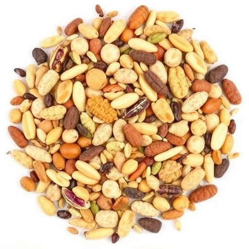 Nut and seed mix for wild birds