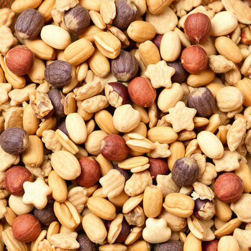 Nut and seed mix for wild birds