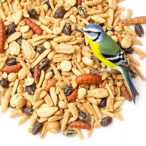 Nut and seed mix for wild birds