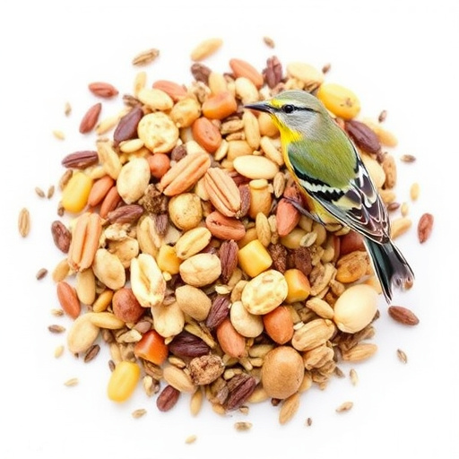 Nut and seed mix for wild birds