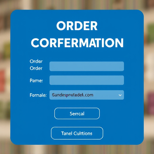 Online order confirmation for bird feed
