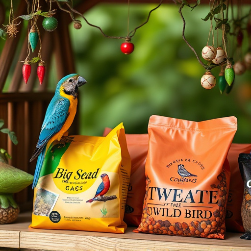 Online shop displaying wild bird food bags