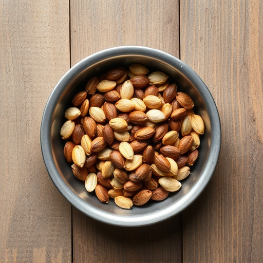 Open metal tray with sunflower seeds