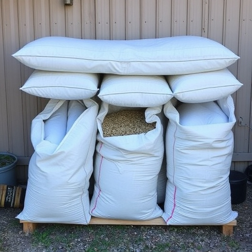 Outdoor storage of bird seed bags