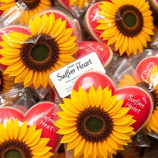 Packaged sunflower hearts with label visible