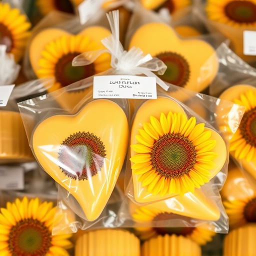 Packaged sunflower hearts with label visible