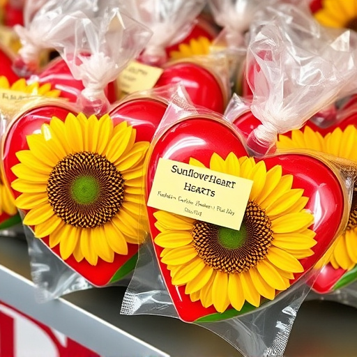 Packaged sunflower hearts with label visible