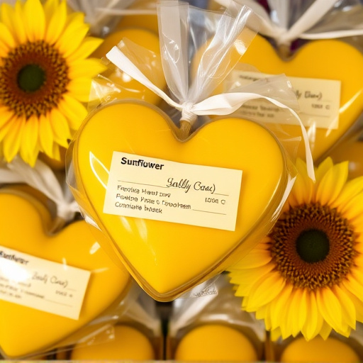 Packaged sunflower hearts with label visible