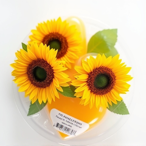 Packaged sunflower hearts with label visible