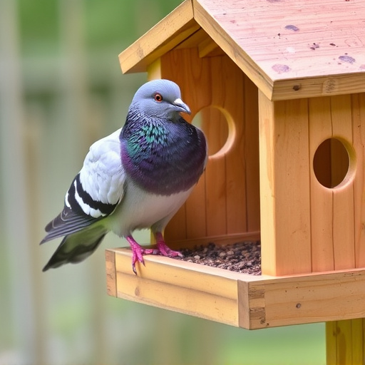 Pigeon unable to access seed tray