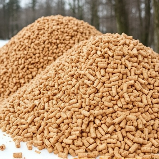 Piles of suet pellets for winter