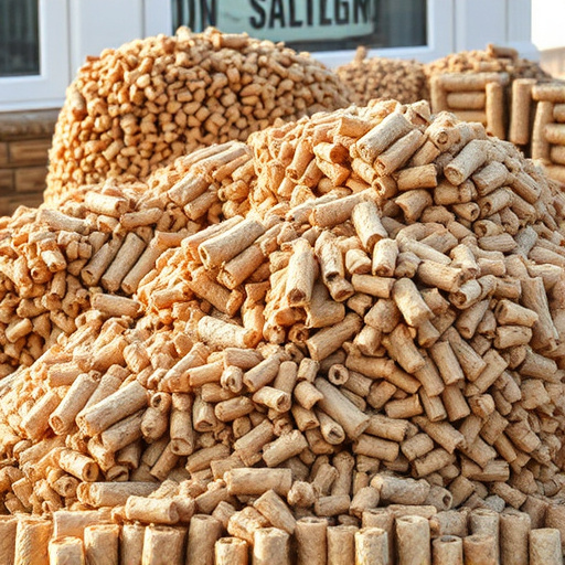 Piles of suet pellets for winter