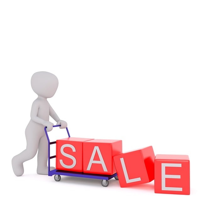 Promotional sale sign on bird food