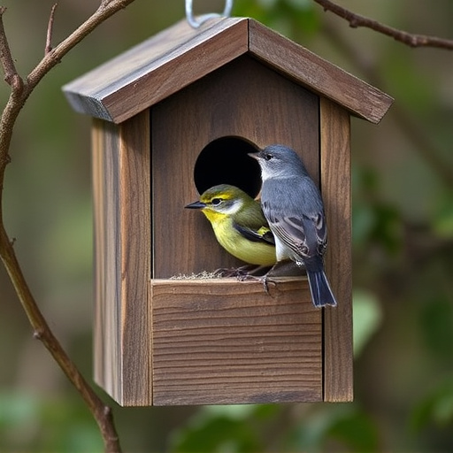 Quiet bird box after breeding season