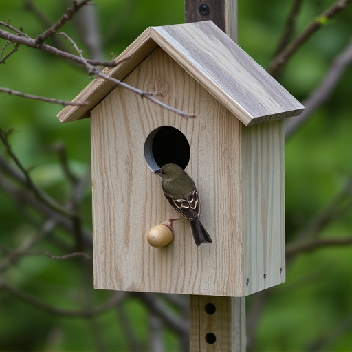 Quiet bird box after breeding season