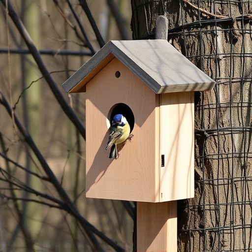 Quiet bird box after breeding season