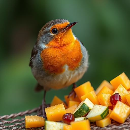robin-nibbling-on-chopped-fruit-pieces-640x480-36952860.jpeg