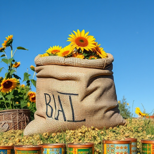 sack of sunflower hearts