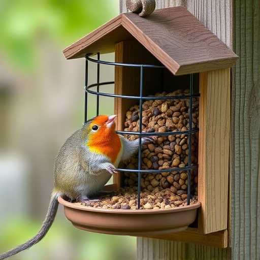 Secure feeder preventing rodent access