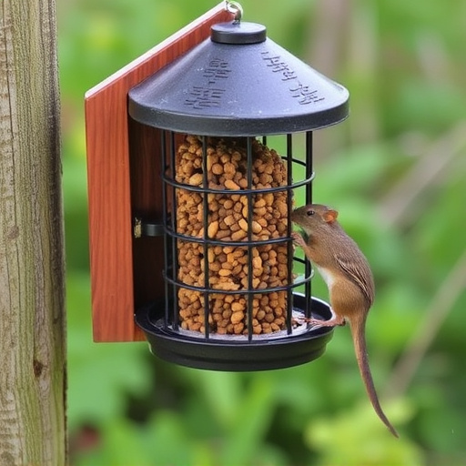 Secure feeder preventing rodent access