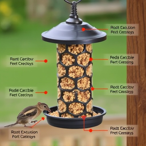 Seed feeder with rodent exclusion features