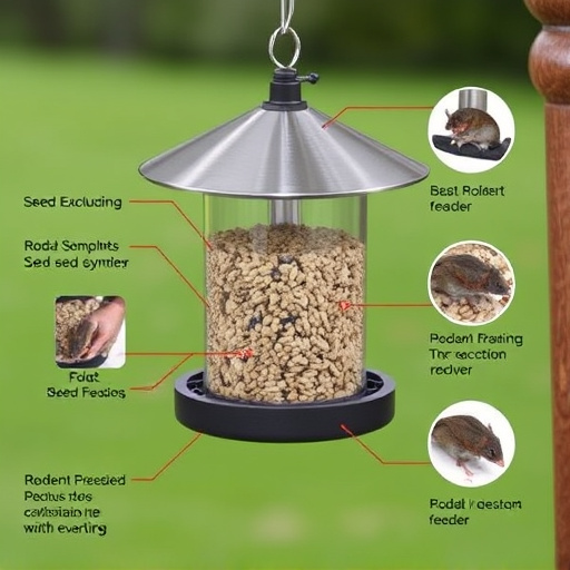 Seed feeder with rodent exclusion features