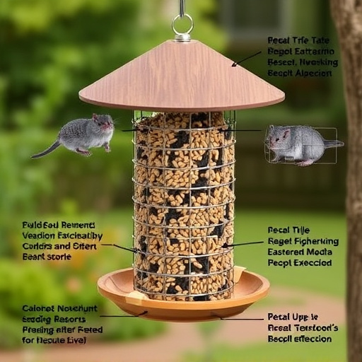 Seed feeder with rodent exclusion features