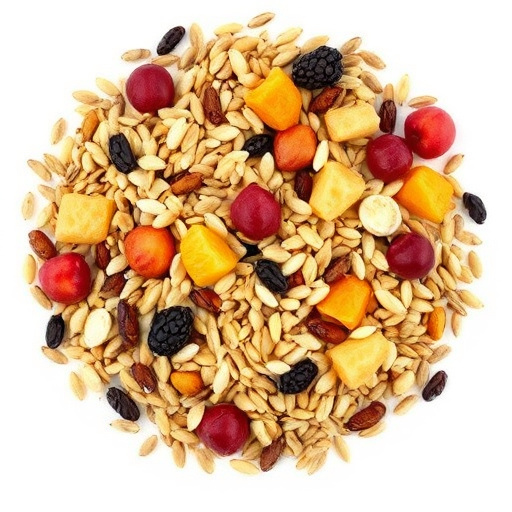 Seed mix with dried fruits