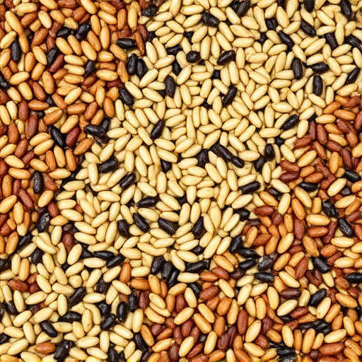Selection of fine seeds for songbirds