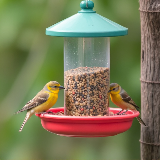 Selective feeding station for small birds