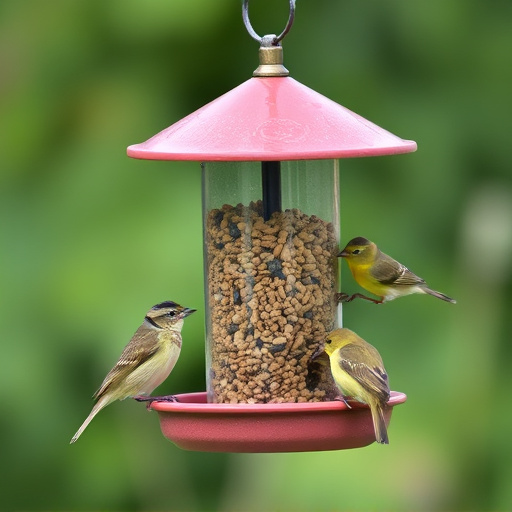 Selective feeding station for small birds