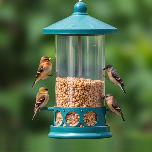 Selective feeding station for small birds