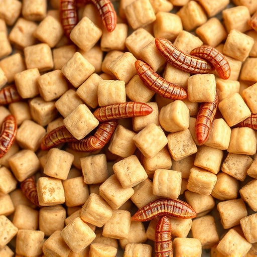Square suet pellets with dried mealworms