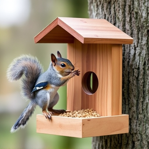 Squirrel and pigeon proof feeder design